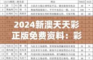 2024新澳天天彩正版免费资料：彩市资讯的权威集合