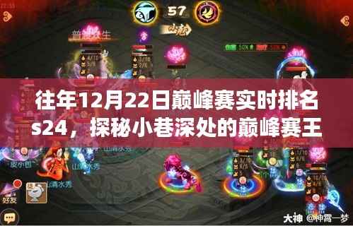 探秘巅峰赛王者小店，揭秘往年12月22日巅峰赛实时排名S24背后的故事与小巷深处的秘密