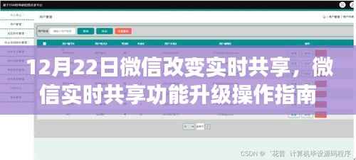 微信实时共享功能升级操作指南，初学者与进阶用户指南（12月22日更新）
