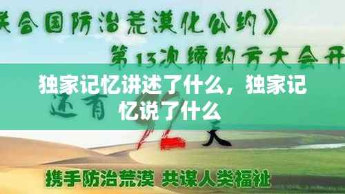 独家记忆讲述了什么，独家记忆说了什么 