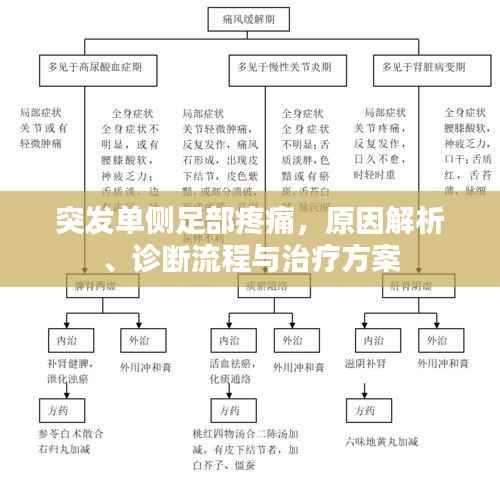 突发单侧足部疼痛，原因解析、诊断流程与治疗方案