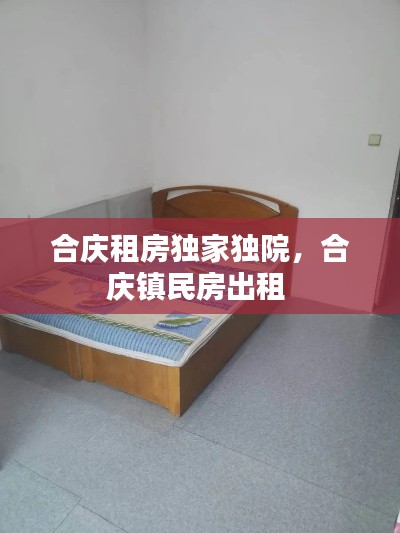 合庆租房独家独院，合庆镇民房出租 