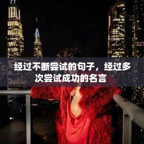 经过不断尝试的句子，经过多次尝试成功的名言 
