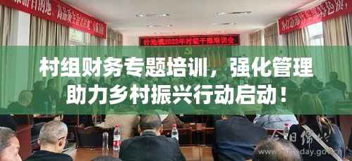 村组财务专题培训，强化管理助力乡村振兴行动启动！