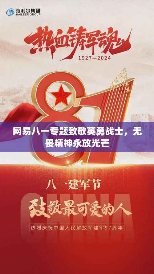 网易八一专题致敬英勇战士，无畏精神永放光芒
