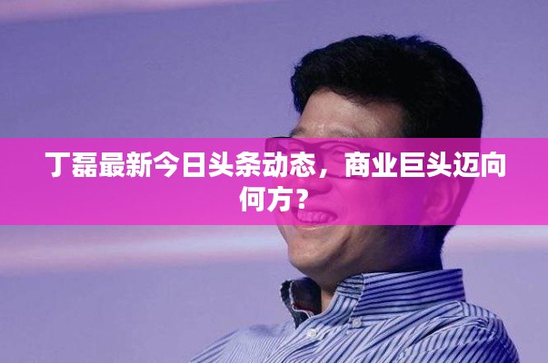 丁磊最新今日头条动态，商业巨头迈向何方？