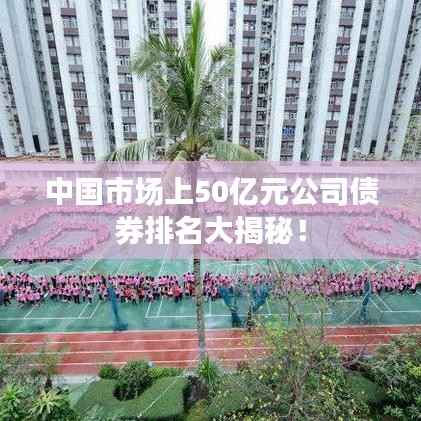 中国市场上50亿元公司债券排名大揭秘！