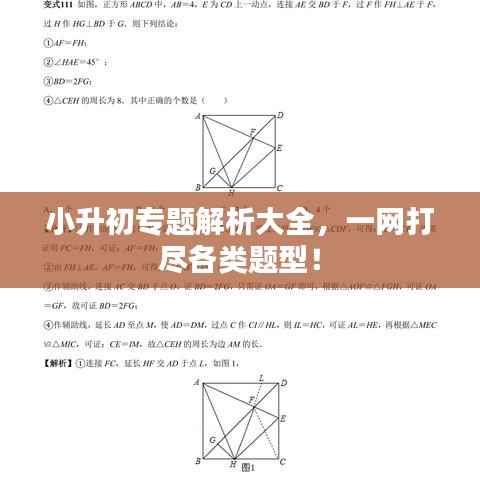 小升初专题解析大全，一网打尽各类题型！