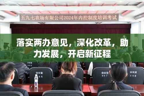 落实两办意见，深化改革，助力发展，开启新征程