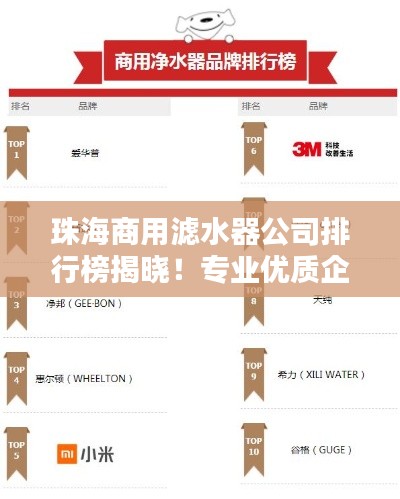 珠海商用滤水器公司排行榜揭晓！专业优质企业榜单出炉！