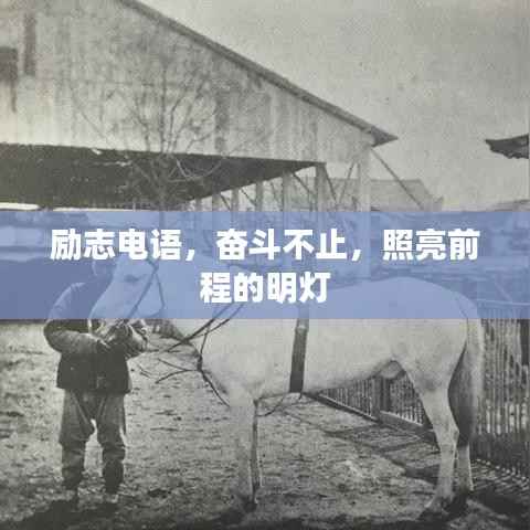 励志电语，奋斗不止，照亮前程的明灯