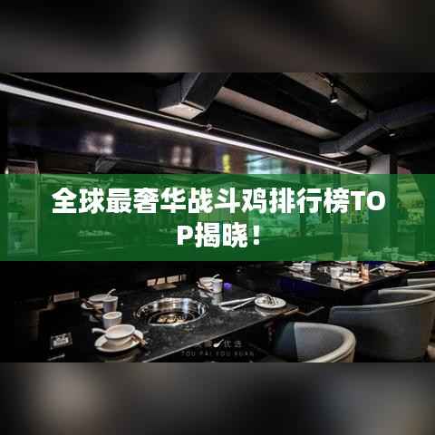 全球最奢华战斗鸡排行榜TOP揭晓！